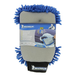 Michelin 009482 Car wash mitt Polyester, PU (Polyurethane) blue, beige