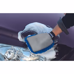 Michelin 009482 Car wash mitt Polyester, PU (Polyurethane) blue, beige