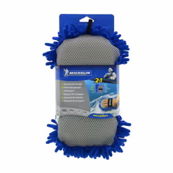 Michelin 009483 Car wash mitt Polyester blue, beige