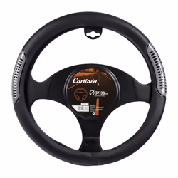 Carlinea 163537 Steering wheel cover black, silver 37-38