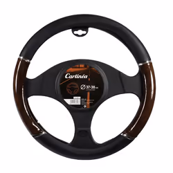 Carlinea 163538 Steering wheel cover black, brown 37-38 wood effect