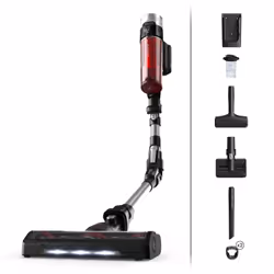 Rowenta RH2077, 2-in-1 stick vacuum, Bagless, Black, Red, 0.4 L, Rectangular, China