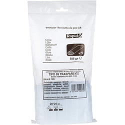 Rapid Multipurpose Transparent and Oval Hot Glue Sticks for Heat Sensitive Objects, Length: 100 mm, 500 g, 59006007
