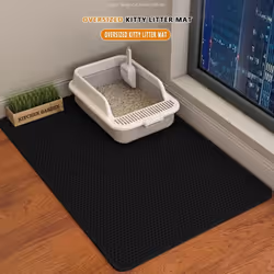 2025 Cat Litter Mat Double Layer Waterproof Urine Proof Trapping Mat Easy To Clean Non-Slip Toilet Pad Cat Scratch Pad Large ...