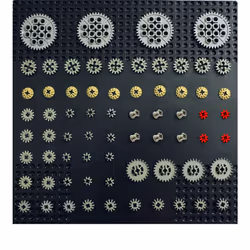 LEGO Technic 68 pcs GEAR Pack Set Lot Mindstorms NXT Supplemental Robot Motor Parts Pieces Assortment