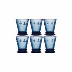 La Rochere Bee Blue Tumbler 260ml Set Of 6