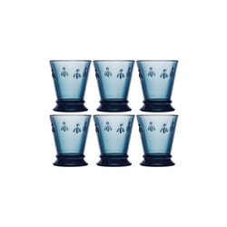 La Rochere Bee Blue Tumbler 260ml Set Of 6