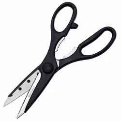HEAVY DUTY KITCHEN SCISSORS Home Office Craft Meat Fish Serrated Cut Blister