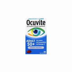 Bausch & Lomb Ocuvite Eye Vitamins 90 mini soft gels Adult 50+ zinc +