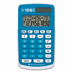 Texas Instruments TI-106 II, Pocket, Display, Blue