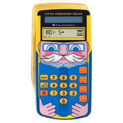 Texas Instruments Little Professor Solar, Pocket, Graphing, 8 digits, 1 lines, Solar, Multicolour