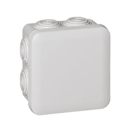 Legrand LEG92012 Square box 90x90x50 mm waterproof plexo gray - toe cap (7) -ip55 / ik07- 650  c