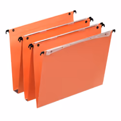 Standard vertical suspension file (VMG) with push-button linking system made from strong paper.- Push-button linking system j ...