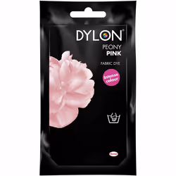 DYLON Hand Fabric Dye Sachet For Clothes & Soft Furnishings, 50g - Peony Pink