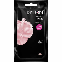 DYLON Hand Fabric Dye Sachet For Clothes & Soft Furnishings, 50g - Peony Pink