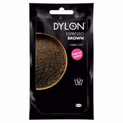 DYLON Hand Fabric Dye Sachet For Clothes & Soft Furnishings, 50g - Espresso Brown
