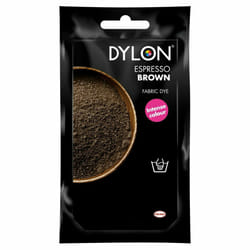 DYLON Hand Fabric Dye Sachet For Clothes & Soft Furnishings, 50g - Espresso Brown