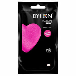 DYLON Hand Fabric Dye Sachet For Clothes & Soft Furnishings, 50g - Passion Pink