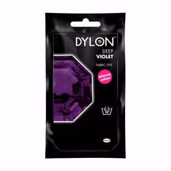DYLON Hand Fabric Dye Sachet For Clothes & Soft Furnishings, 50g - Deep Violet