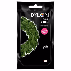 DYLON Hand Fabric Dye Sachet For Clothes & Soft Furnishings, 50g - Olive Green