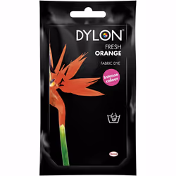 DYLON Hand Fabric Dye Sachet For Clothes & Soft Furnishings, 50g - Fresh Orange