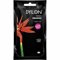 DYLON Hand Fabric Dye Sachet For Clothes & Soft Furnishings, 50g - Fresh Orange