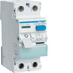 Hager CDA216D circuit breaker Residual-current device Type A 2 module(s)