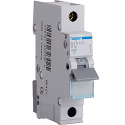 HAGER MTN110 MCB SP Type B 10A 6kA