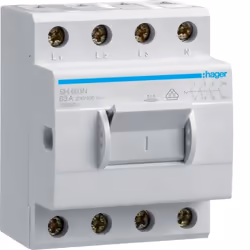 Hager SH463N, String circuit breaker, 63 A