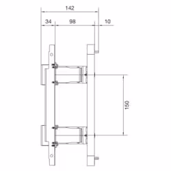 Hager UD21B3 electrical enclosure accessory