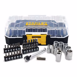 FatMax 37-Piece Socket Set FMMT19101-0 (1/4 Inch) in Small Pro-Stack Case Also Compatible with The T-STAK System Includes Ratchet Wrench, Sockets,