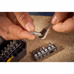 FatMax 37-Piece Socket Set FMMT19101-0 (1/4 Inch) in Small Pro-Stack Case Also Compatible with The T-STAK System Includes Ratchet Wrench, Sockets, - Additional view 4