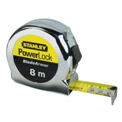 Stanley Tools PowerLock BladeArmor Pocket Tape 8m (25mm) (Metric) STA033527