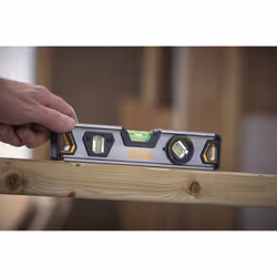Stanley XTHT0-42495 Torpedo Pro Aluminium Spirit Level, Black, 23 cm
