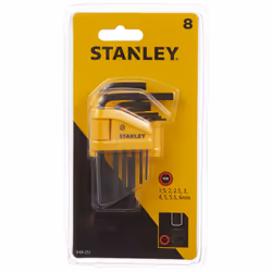 Stanley 0-69-251 Folding Key-Set (8-piece) Silver