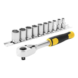 STANLEY STMT82666-0 Juego de trinquete 1/4" 72 dientes, Multicolored, 11 PiÃ¨ces