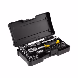 Stanley STMT82672-0, 6,7,8,9,10,11,12,13,14 mm, 1 pc(s), Black, Stainless steel, Yellow, Black, Yellow, 37 pc(s)