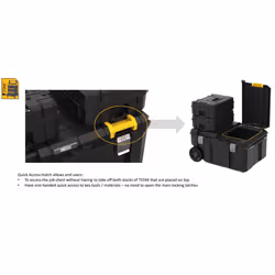 Dewalt DWST17871-1 TSTAK Rolling Job Chest IP54 Toolchest Tool Box Stackable - Additional view 5