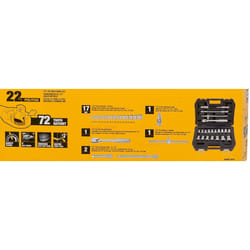 DEWALT ZESTAW KLUCZY  22el. 1/2"