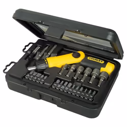 Stanley 0-63-022 Pistol Grip Screwdriver, Multi-Colour, Set of 24 Pieces