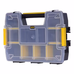 Stanley STST1-70720, Small parts box, Black, Transparent, 2.5 kg, Hinge, 295 mm, 215 mm