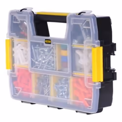 Stanley STST1-70720 small parts/tool box Small parts box Black, Transparent