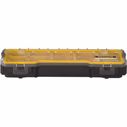 STANLEY FATMAX Pro 1/3 Shallow Stackable Storage Organiser for Small Parts, Removable Compartments, FMST1-75781
