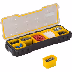 STANLEY FATMAX Pro 1/3 Shallow Stackable Storage Organiser for Small Parts, Removable Compartments, FMST1-75781 - Additional view 4