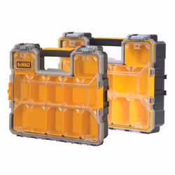 DeWalt Pro Organisers(1 x Deep 1 xShallow)IP53 Water Resistance Pack 2