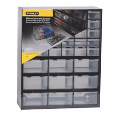 Stanley 1-93-981, Small parts box, Plastic, Black, Transparent, 365 mm, 160 mm, 445 mm