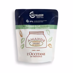 L'Occitane Almond Milk Concentrate Refill 200 ml, Lotion, Firming, Hydrating, Moisturizing, Nourishing, Smoothing, Softening, ...