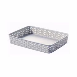 Curver My Style Rattan Tray A4 Grey 232438