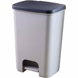 Curver Pedal Bin Essentials 20L Light Grey Trash Can Waste Container Pedal Bin