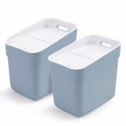 Curver Trash Can Ready to Collect Recycling Container Multi Colours 20/30L - Light blue, 20 L